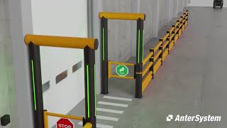 Smart protection where pedestrian and forklift routes meet