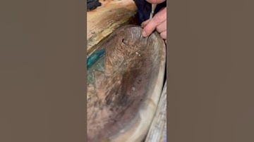 Bowl carving #shorts #woodworking