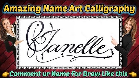 Janelle Name Signature Calligraphy Status | How to improve Cursive Handwriting | Cut Marker | art