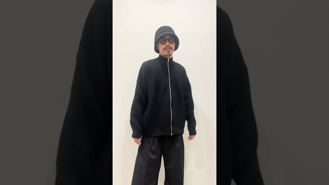 2023.11.2】COOTIE PRODUCTIONS / Rib Stitch Drivers Sweater -Black 