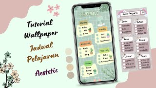 How to Make an Aesthetic Class Schedule Wallpaper || Canva Design 🌻 || Part II