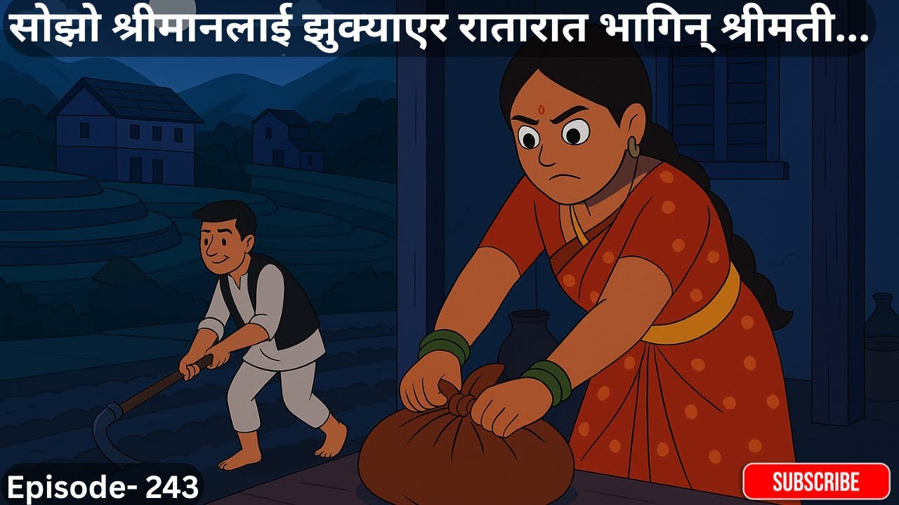 सोझो श्रीमानलाई झुक्याएर रातारात भागिन् श्रीमती....- 243 #kathamandap #suspensestories #lokkatha