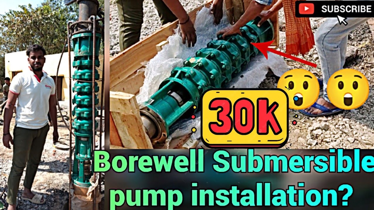 Borewell Submersible pump Installation| Rk Plumbing|