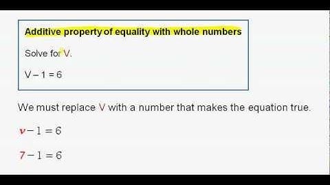 Additive property of equality with whole numbers-1.avi