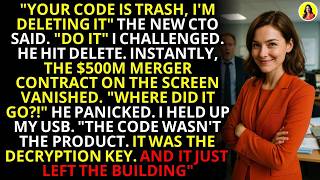 CTO Deleted My 'Trash Code' – It Was the Key to a $500M Merger 💼   #OfficeRevenge