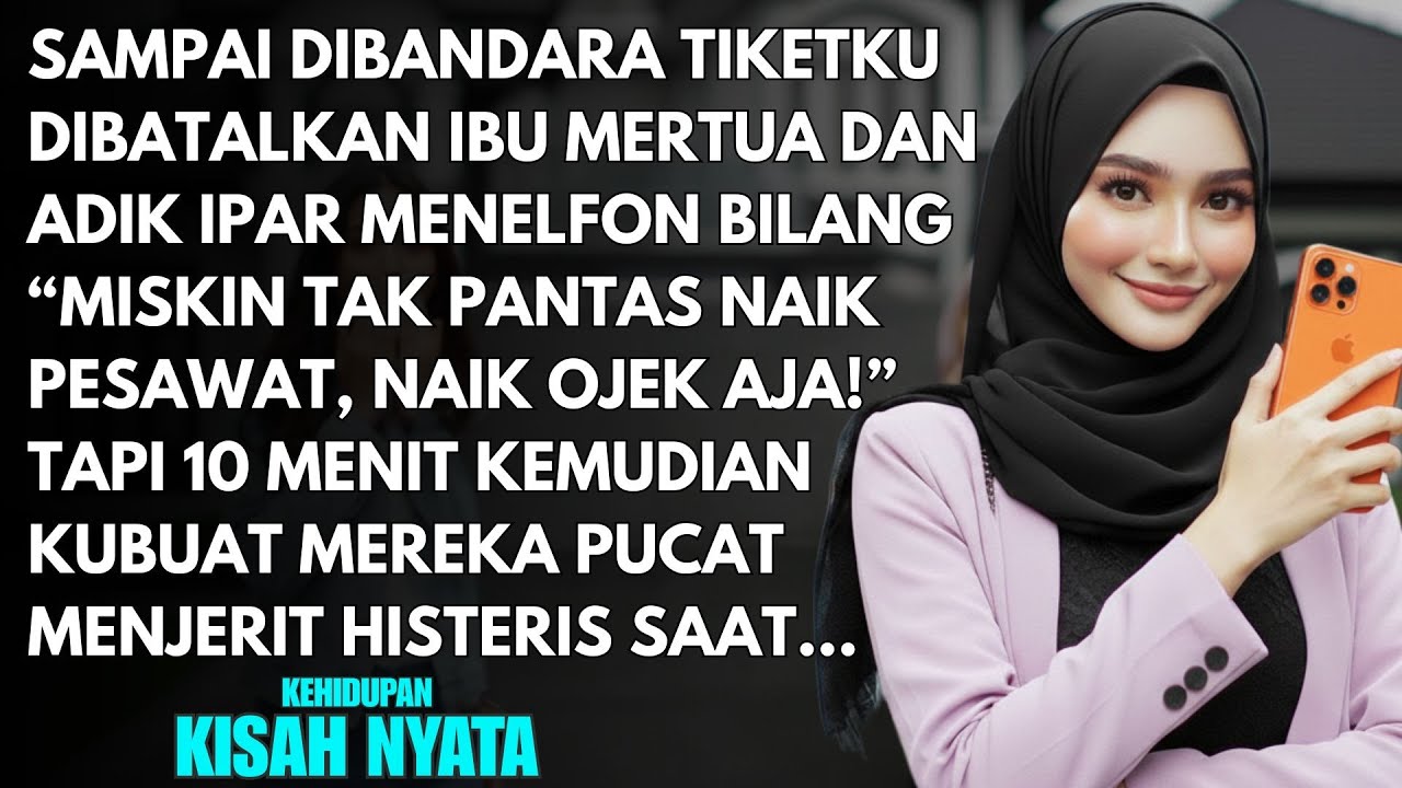 DI BANDARA TIKETKU HANGUS DIBATALKAN MERTUA LALU MENCACIKU - TAPI WAJAH MEREKA LANGSUNG PUCAT SAAT..