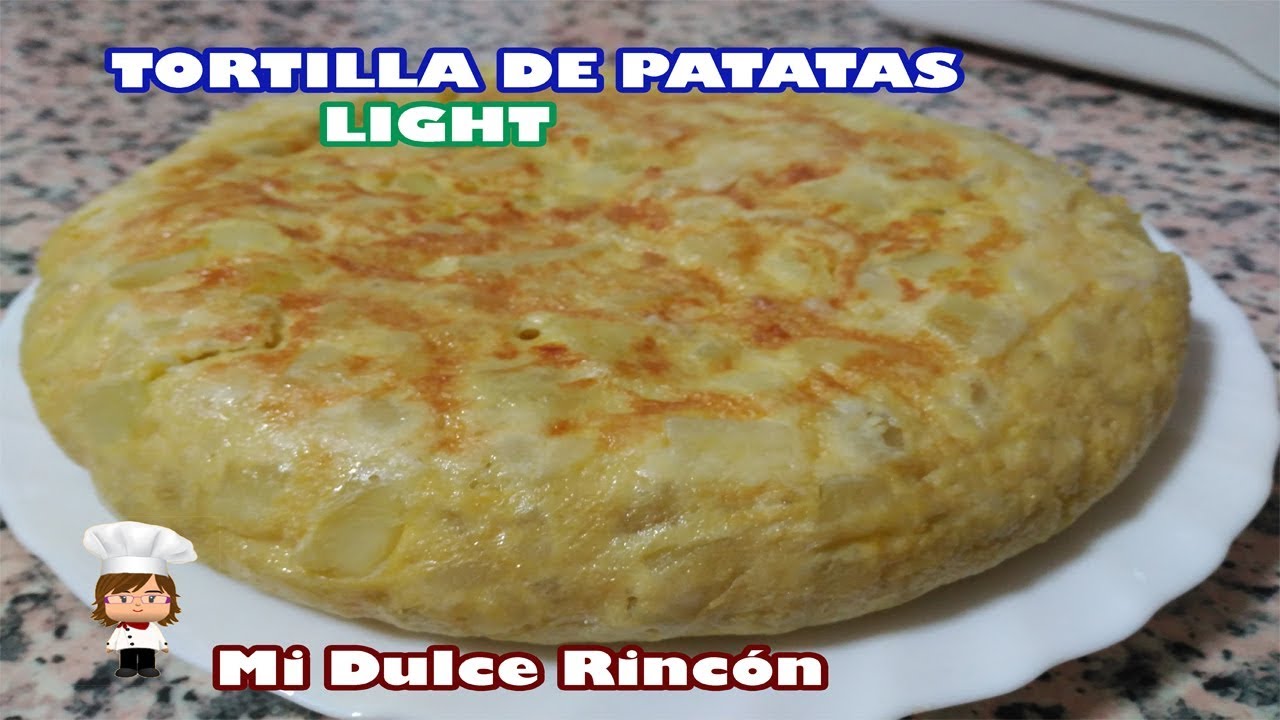 TORTILLA DE PATATAS LIGERA VERSIÓN SALUDABLE YouTube
