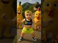 Chicken Banana and Friends in Great Wall #chickenbananadance  #chickenbanana  #popo