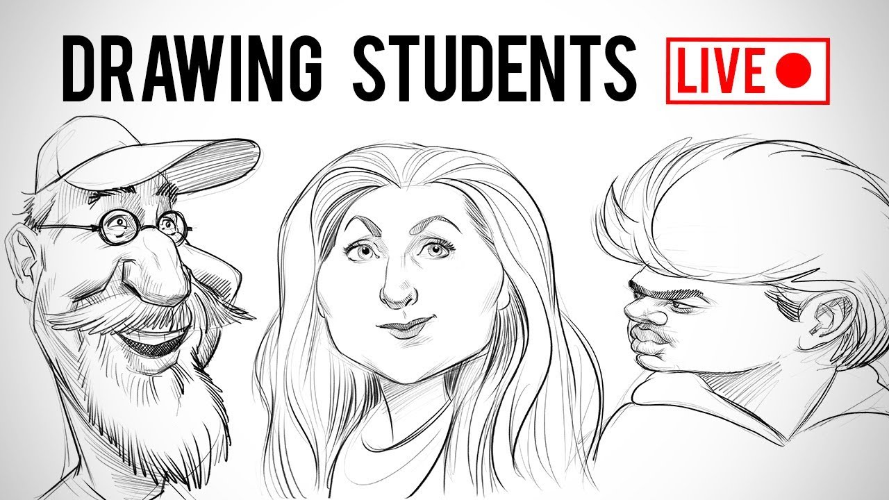⁣Drawing Proko Students - Live Memory Sketch Challenge