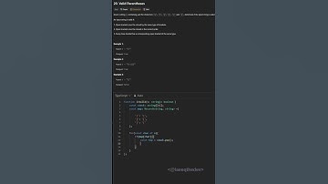 Valid Parentheses Explained in 52 Seconds — Stack Technique | LeetCode Easy Breakdown #leetcode