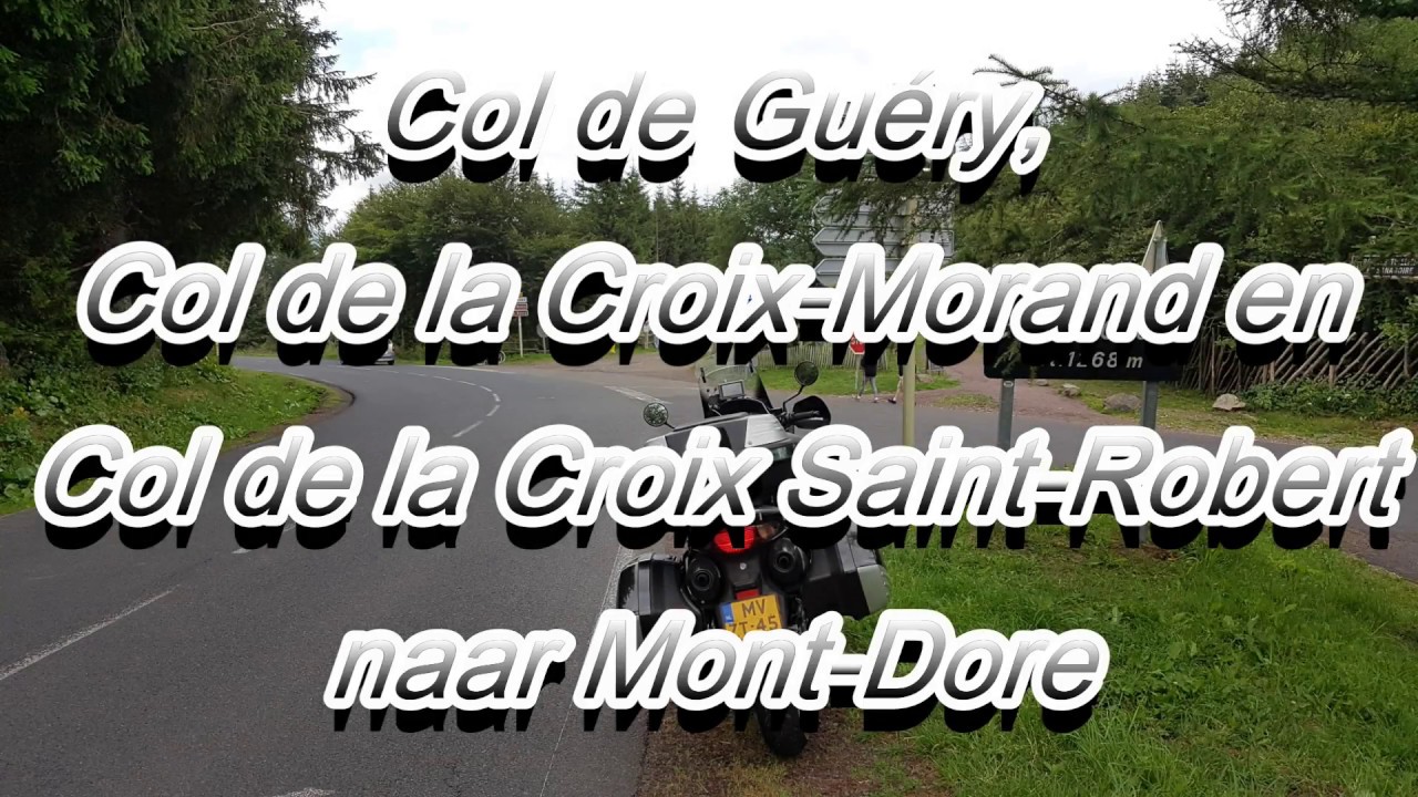 Col de Guéry, Col de la Croix Morand en Col de la Croix Saint Robert naar Mont Dore Honda Varadero