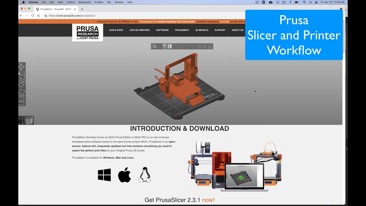 Prusa Slicer and Printer Workflow - YouTube