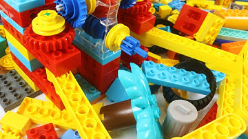 Satisfying Building Blocks Science DIY Machine Big Robot Arms