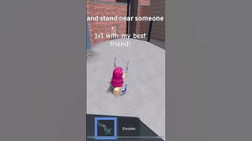 1v1 with my best friend! #roblox #mm2 #fakemm2 #bestfriend