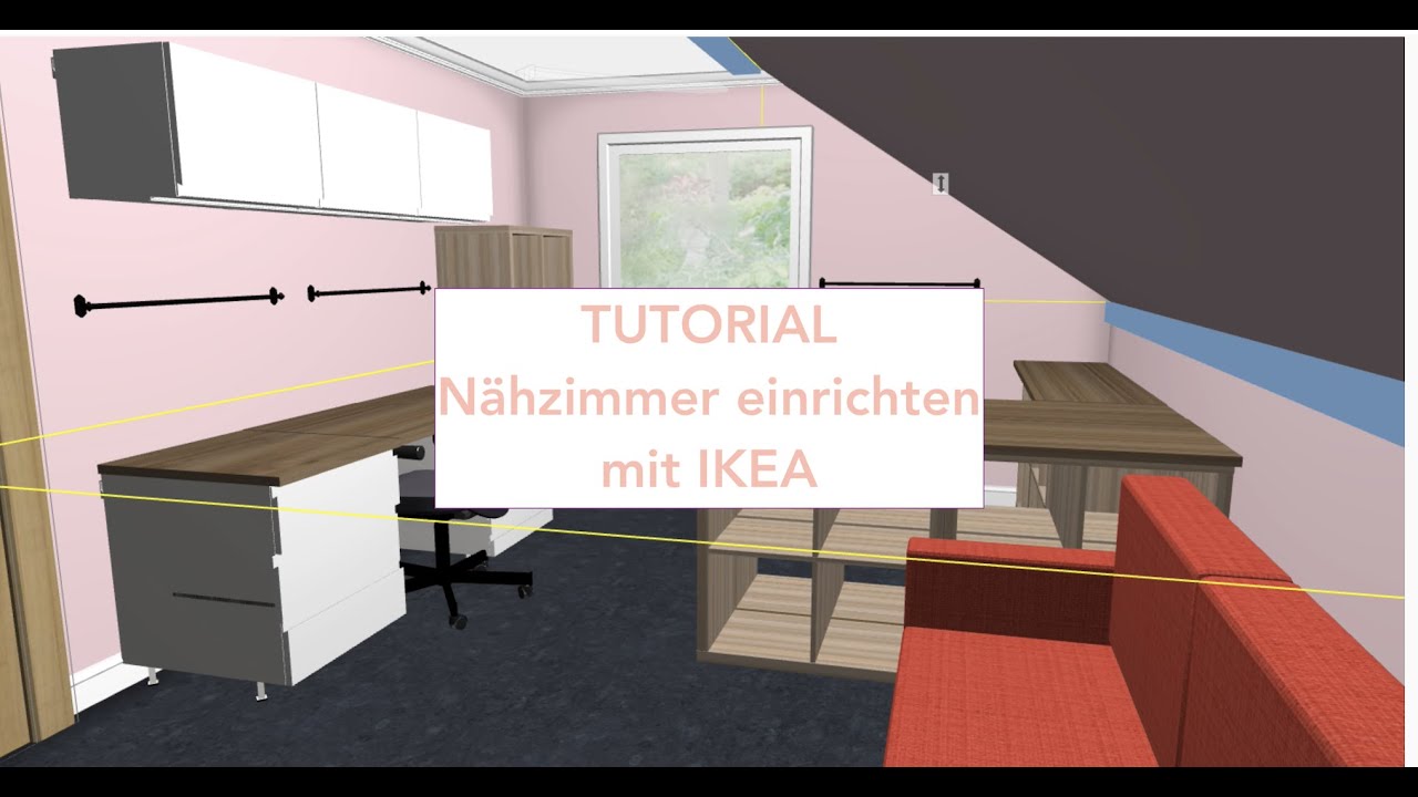TUTORIAL Nähzimmer mit IKEA Küchenplaner einrichten