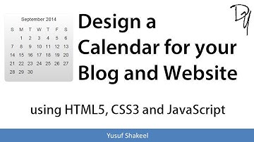 Design a Calendar for your Blog and Website using HTML5 CSS3 and JavaScript
