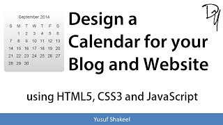 Design a Calendar for your Blog and Website using HTML5 CSS3 and JavaScript