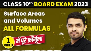 Surface Areas and Volumes Class 10 Formulas | Surface Areas and Volumes All Formulas Class 10