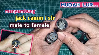 How to Connect a Male to Female Canon Jack || XLR Jack