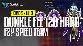 Raid: Shadow Legends - Dunkle Fee 120 Hard - F2P freundliches Farm Speed Team [TestServer]