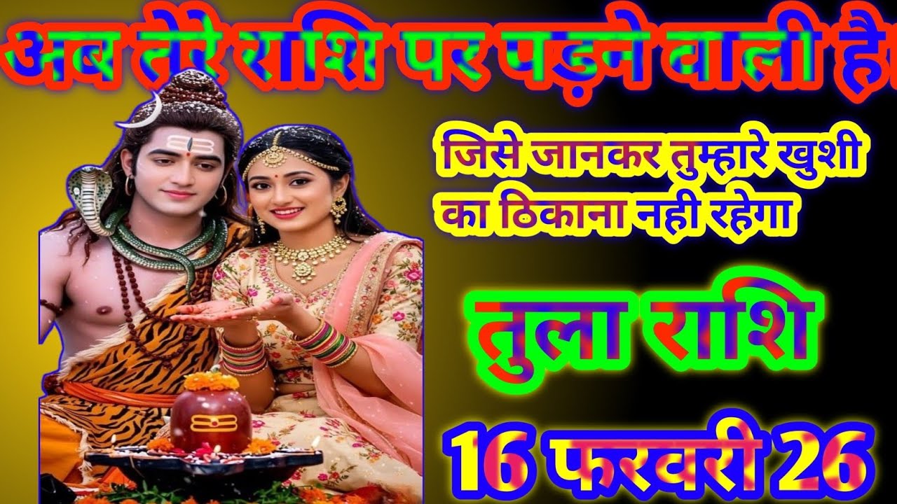तुला राशि अब तेरे राशि पर पड़ने वालीहै जिसे जानकर तुम्हारे खुशी का ठिकाना नही रहेगा today tula Rashi