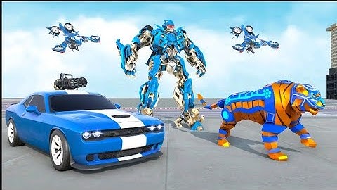 Tiger 🐯 Robot Car Game Bake Car Robot Games 3d