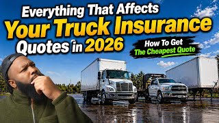 Everything That Affects Your Truck Insurance Quotes in 2026 | How To Get The Cheapest Quote 