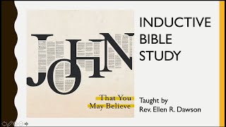 Inductive Bible Study - John 1:29-34 (Lesson 6)