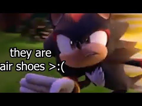 They're AIR SHOES in 2023  Shadow the hedgehog, Sonic art, Sonic and shadow