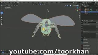 Tutorial Fly Rigging, Blender Tutorial Insect rig, Evee 6 Legs rigging, How to rig, Toorkhan