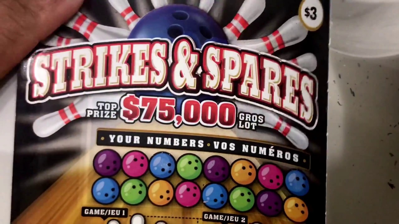 STRIKE & SPARE, INSTANT SCRATCH TICKET, Ontario lottery and gaming, OLG