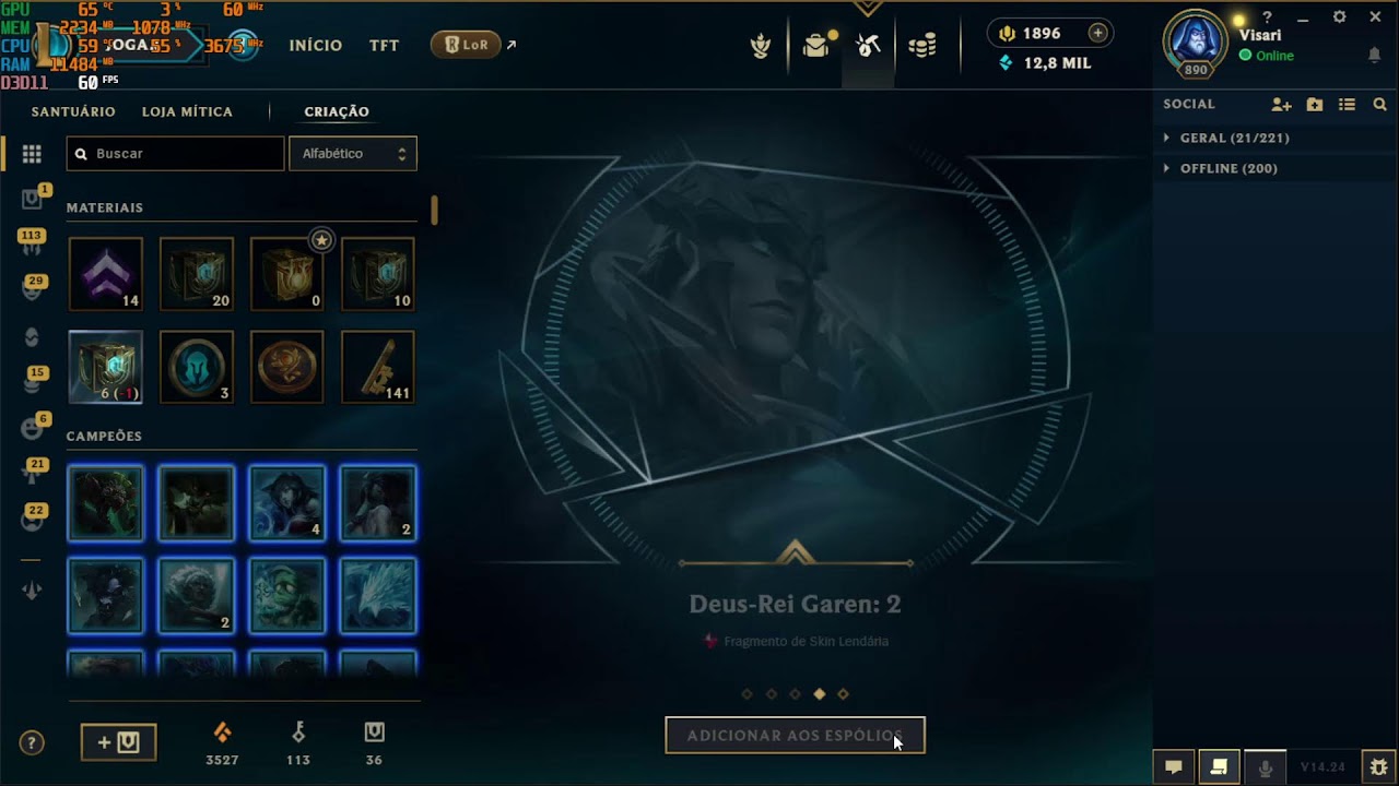 Abrindo capsulas no League of Legends - 2025