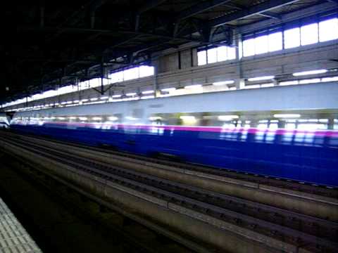 東北新幹線・北上駅＠はやて・こまち通過！