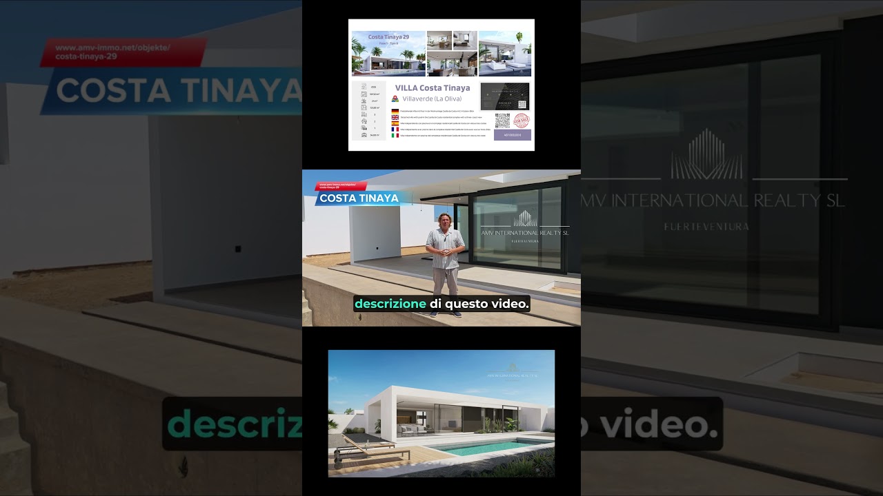 Villa 29 pronta consegna con piscina privata-Costa Tinaya/Casilla De Costa/Villaverde/Fuerteventura