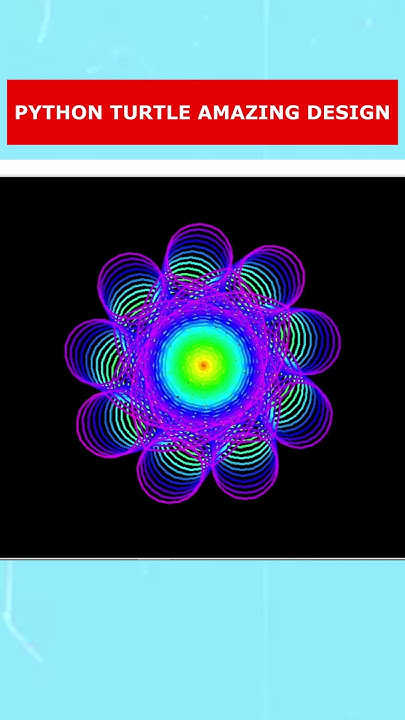 Python Turtle Graphics Code-Amazing Multi Circle Shape Drawing. - YouTube