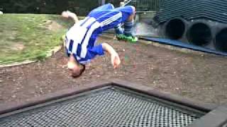 backflip face plant.
