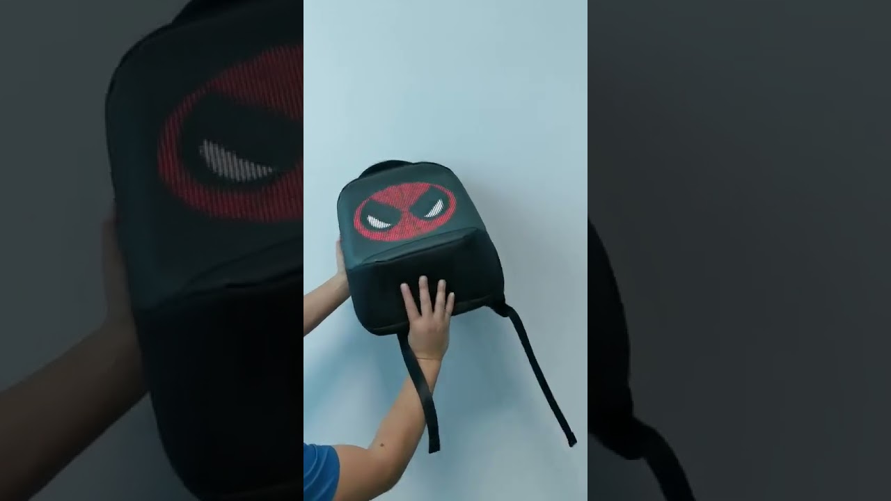 Умный рюкзак с LED экраном 🎇 Bluetooth управление через приложение — идеальный для мотоциклистов