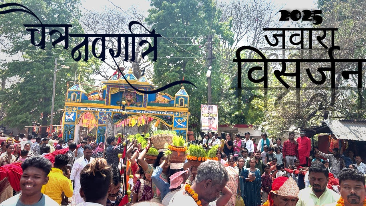 चैत्र नवरात्रि जवारा विसर्जन2025||Chaitra Navratri  Jaw￼ara visarjan 2025||Gariyaband ||@NayakTNI