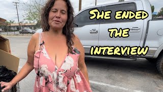 Trying to get interviews in the ghetto San Bernardino city