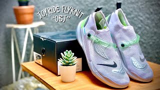 Volar cometa Dejar abajo Embotellamiento HUGE DISCOUNT !! Nike Joyride Flyknit OBJ “Atmosphere Grey/Lime Blast” - On  Feet & Close Up - YouTube