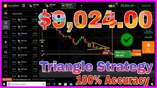 IQ option triangle Strategy, Binary option trading screenshot 3