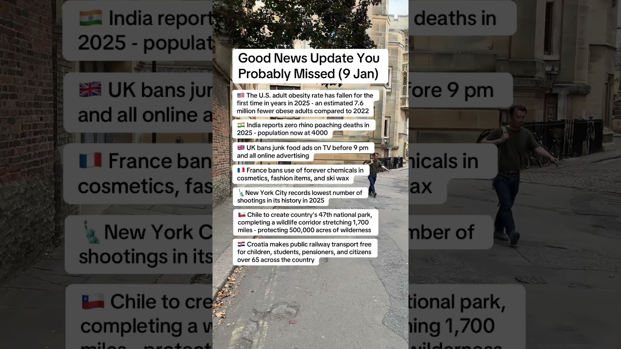 Good News you probably missed… #news #goodnews #worldnews #globalnews #upliftingnews