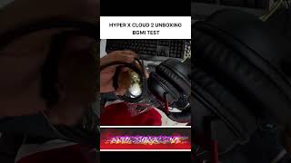 HYPER X CLOUD 2 UNBOXING 🔥BGMI SOUND TEST #hyperxcloud2 #bgmi #headphones #viral #devilsurajlive