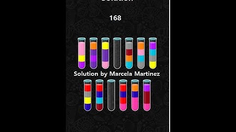 Color Water Sort 3D level 168 - 3 Stars | Gameplay Mobile Games