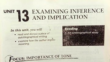 Examining inference and Implication | Unit no13 | Focus on Comprehension #ENG-112 #2ndsemester #PU