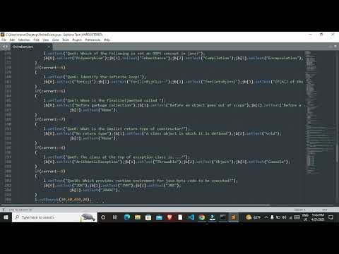 ONLINE EXAMINATION(TASK 4)LEVEL 3 JAVA DEVELOPMENT INTERNSHIP OASIS INFOBYTE