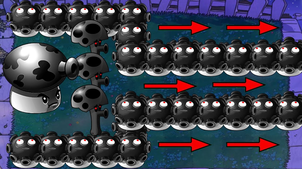 All Three Doom Shroom vs Doom Dr.Zomboss vs 999 Zombies Plants vs ...