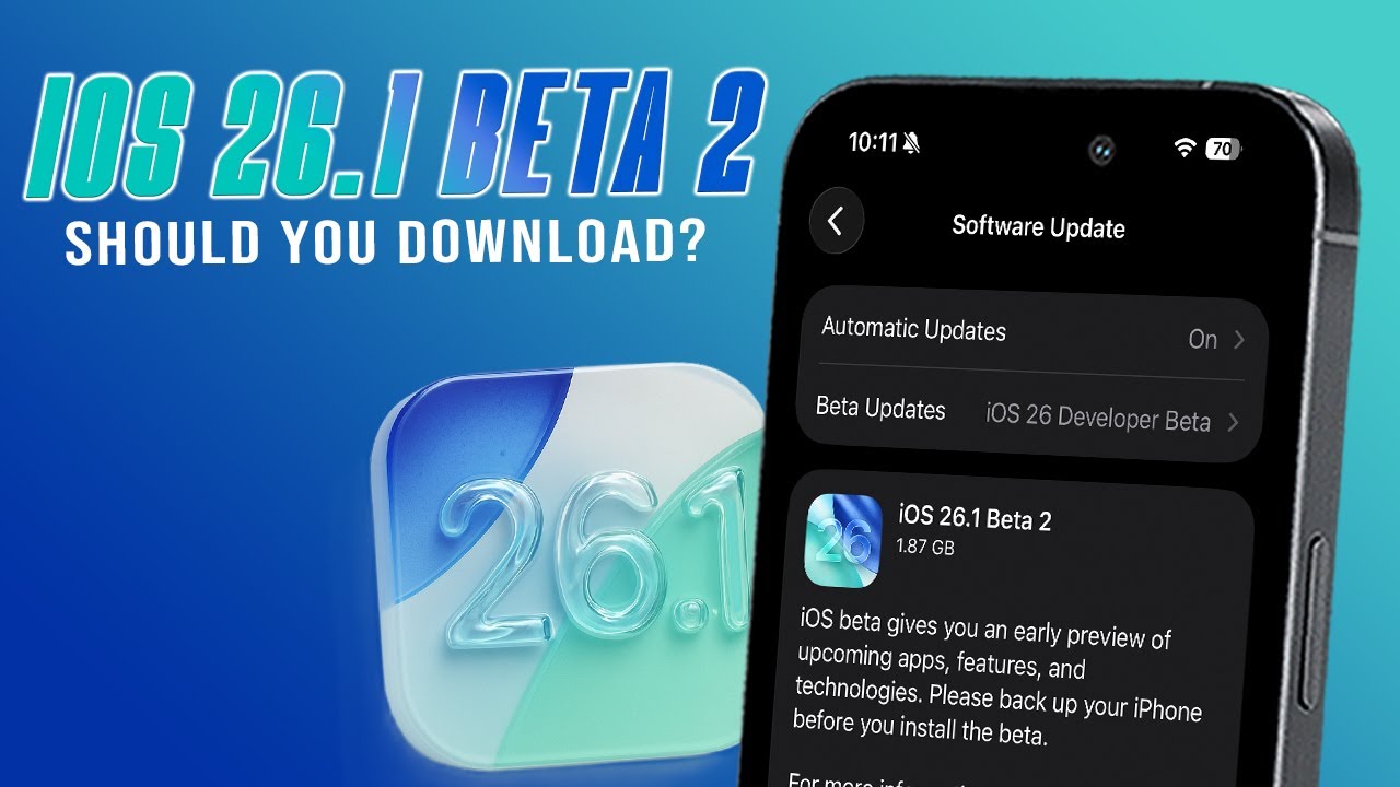 iOS 26.1 Beta 2 is OUT - Better BATTERY LIFE is HERE? - YouTube