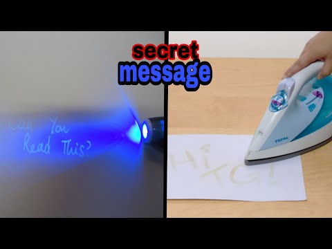How To Create A Hidden Message At Home | Invisible Message #papercraft #secretmessege
