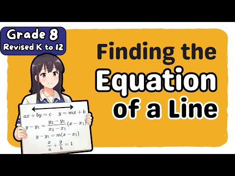 Grade 8 MATH Term 2 Week 8 to 9: Finding the Equation of a Line | MATATAG 2nd Term/3rd Quarter — Math video cover